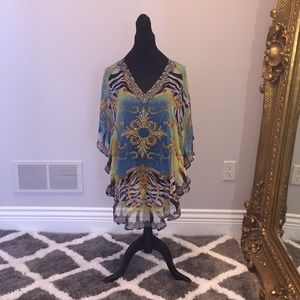 ICandy - Sheer Patterned Top or Beach Cover Up